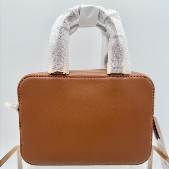 Veronica Beard NWT Boxy Top-Handle Bag Tan Hazel - Picture 3 of 15